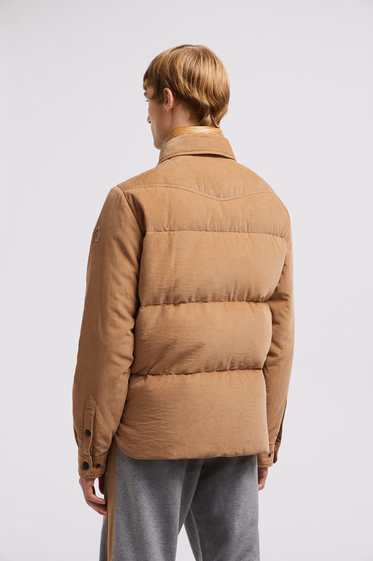 Doudoune-chemise Lech côtelée Hommes Beige Chameau Moncler 5